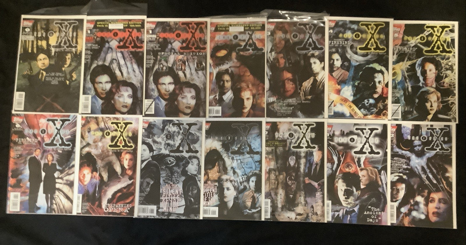 The X-Files #0-24 + Annuals #1-2 Comic Lot, Topps, #1 Numbered Variant, See Pics