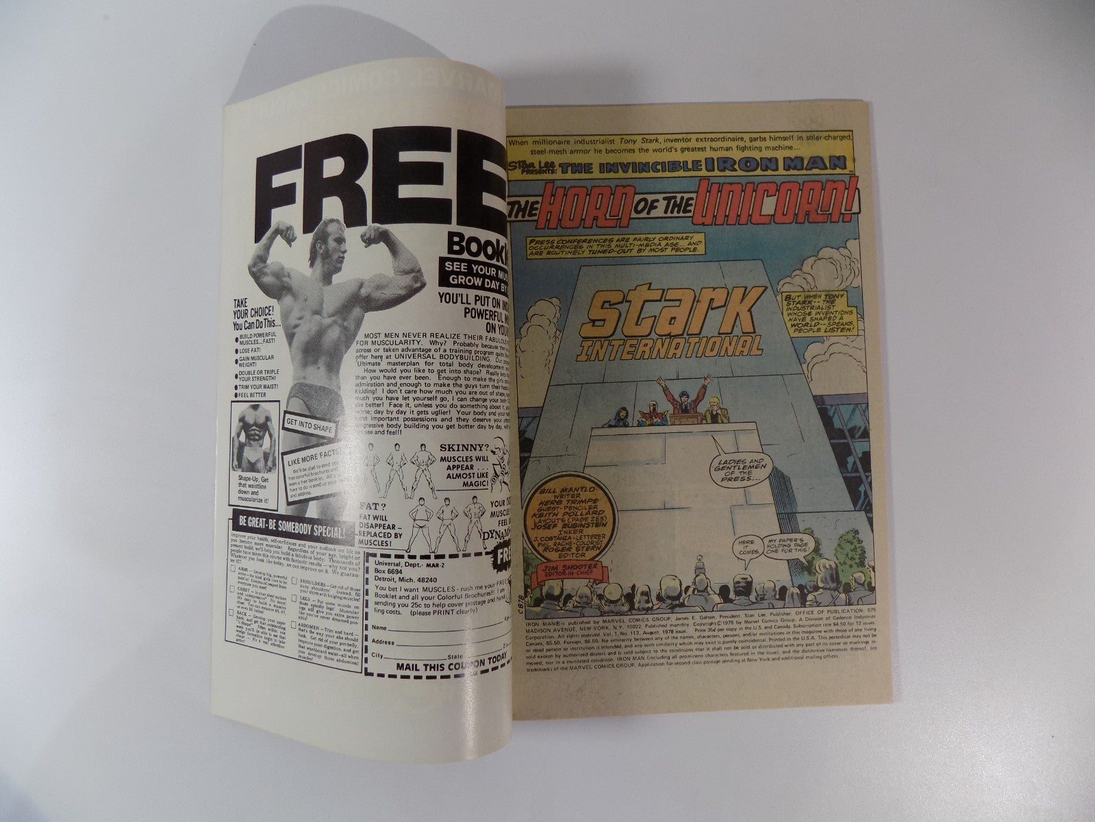 Iron Man #113 Marvel Comic August 1978 Near Mint-