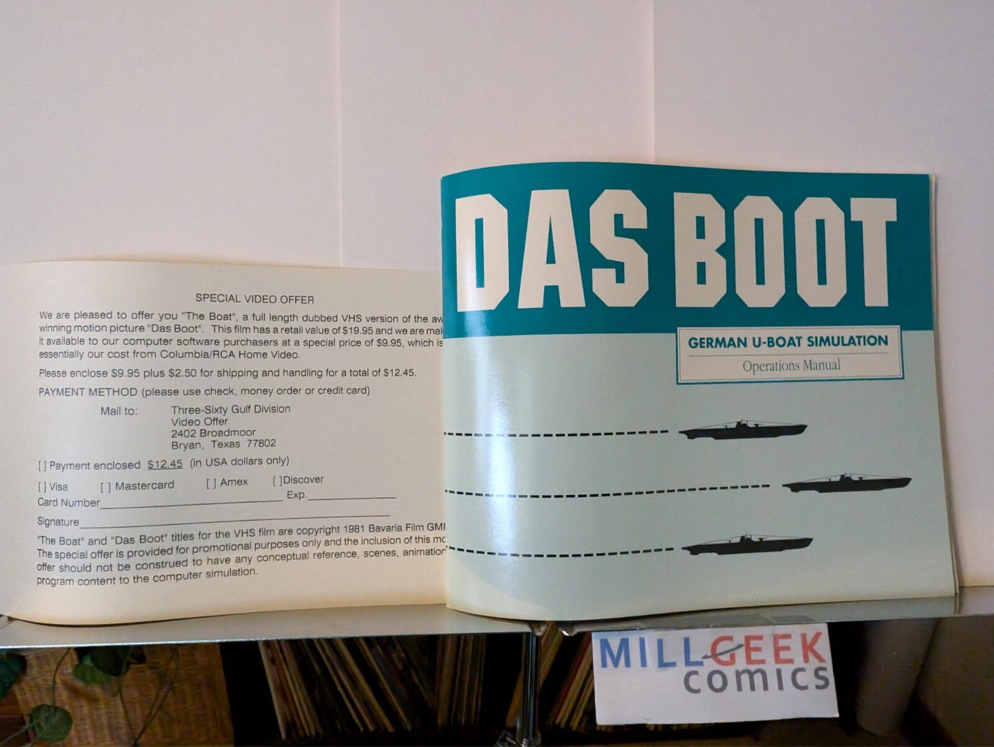 Das Boot, German U-Boat Simulation Amiga Big Box Complete JD