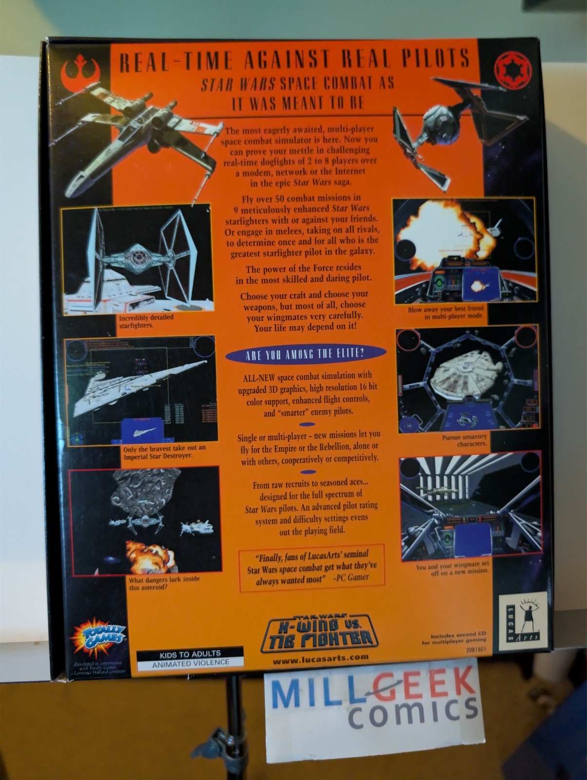 Star Wars X-Wing vs. Tie Fighter, Big Box Complete, PC CD-ROM -JD