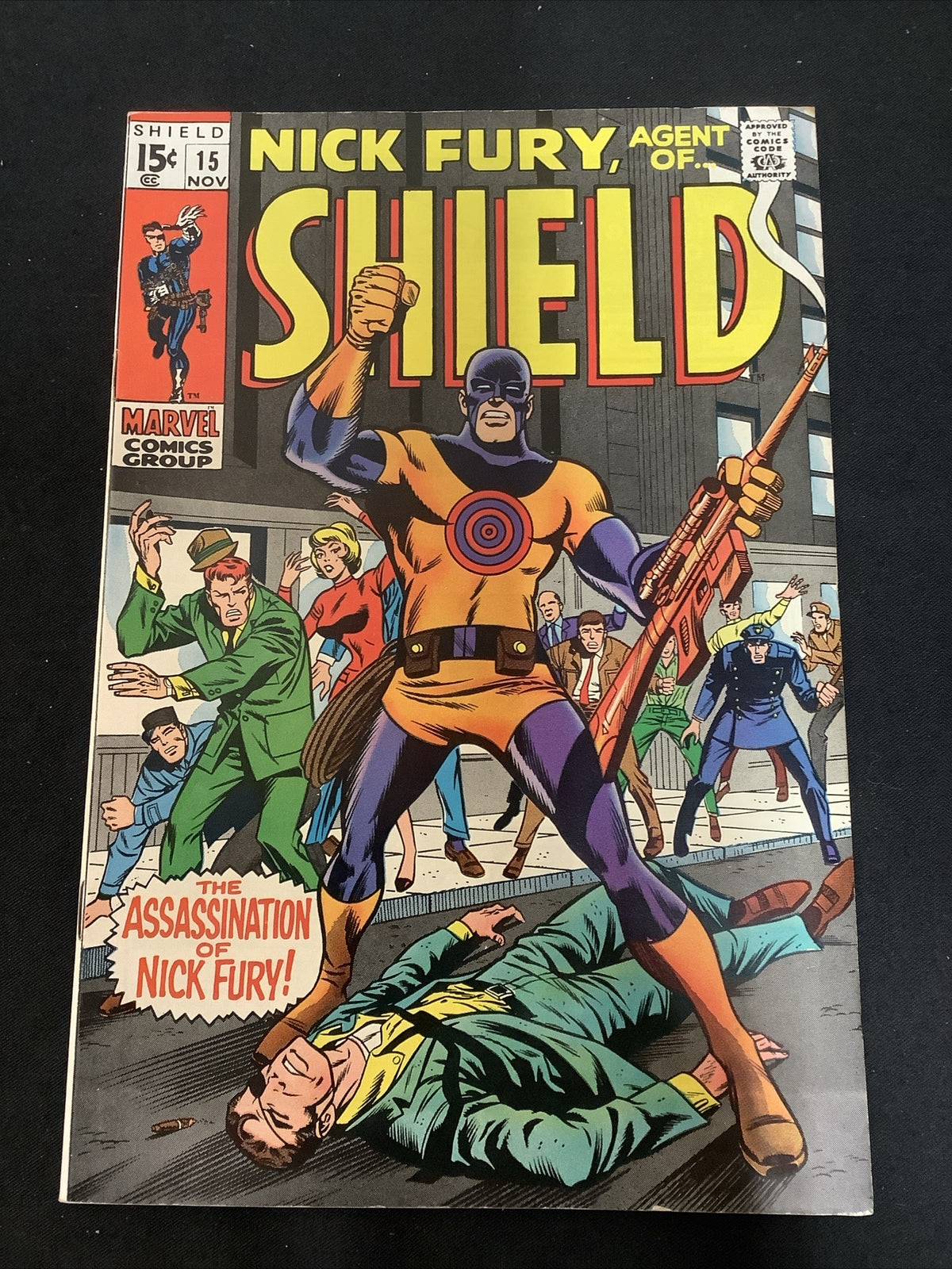 Nick Fury Agent Of Shield #15 (1969) VF+ (8.5) Dick Ayers, Bull’s-Eye Assassin