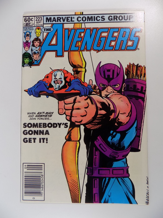 Avengers #223 Marvel Comic September 1982 Near Mint-