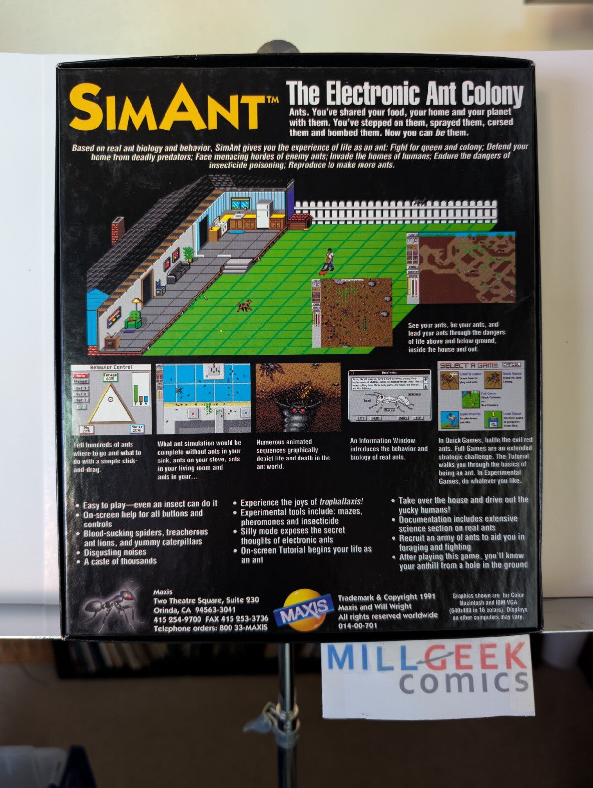 SimAnt (Amiga 3.5") Big Box All Manuals NO DISKS -JD
