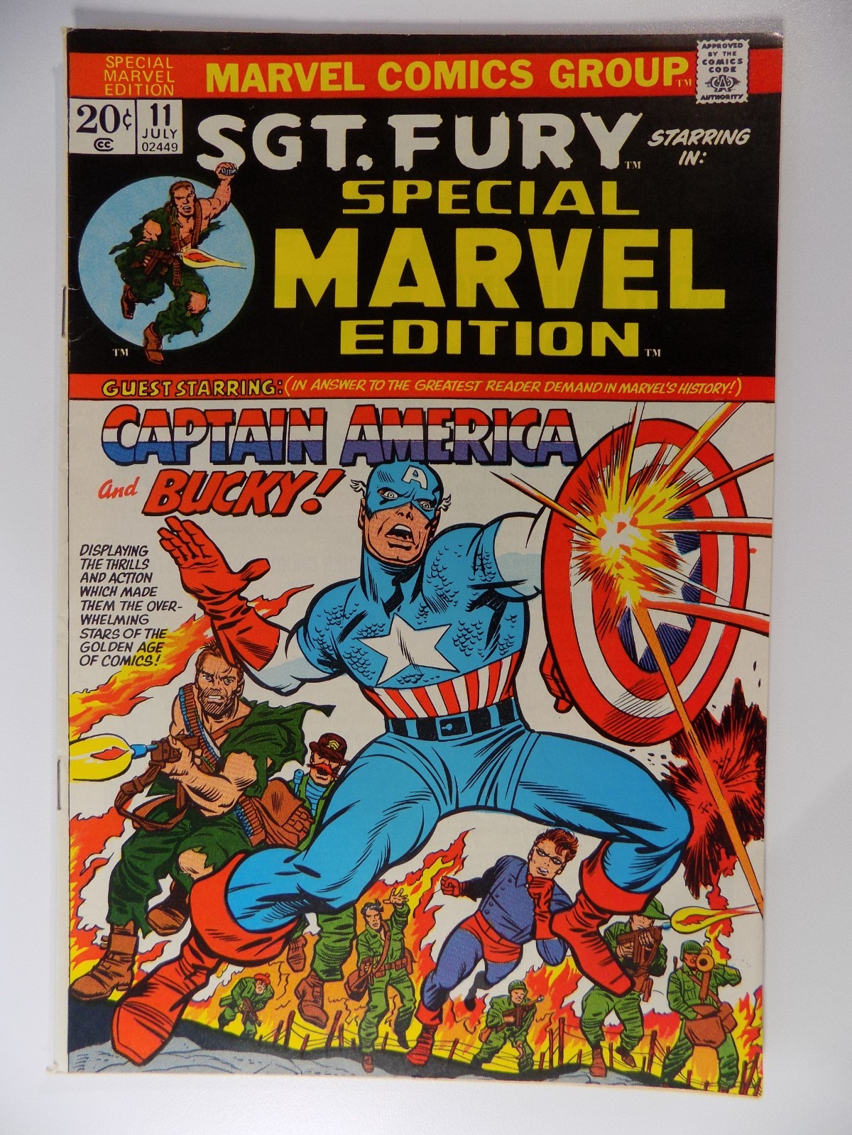 Special Marvel Edition #9-14 Sgt. Fury 1973 Very Fine or Better