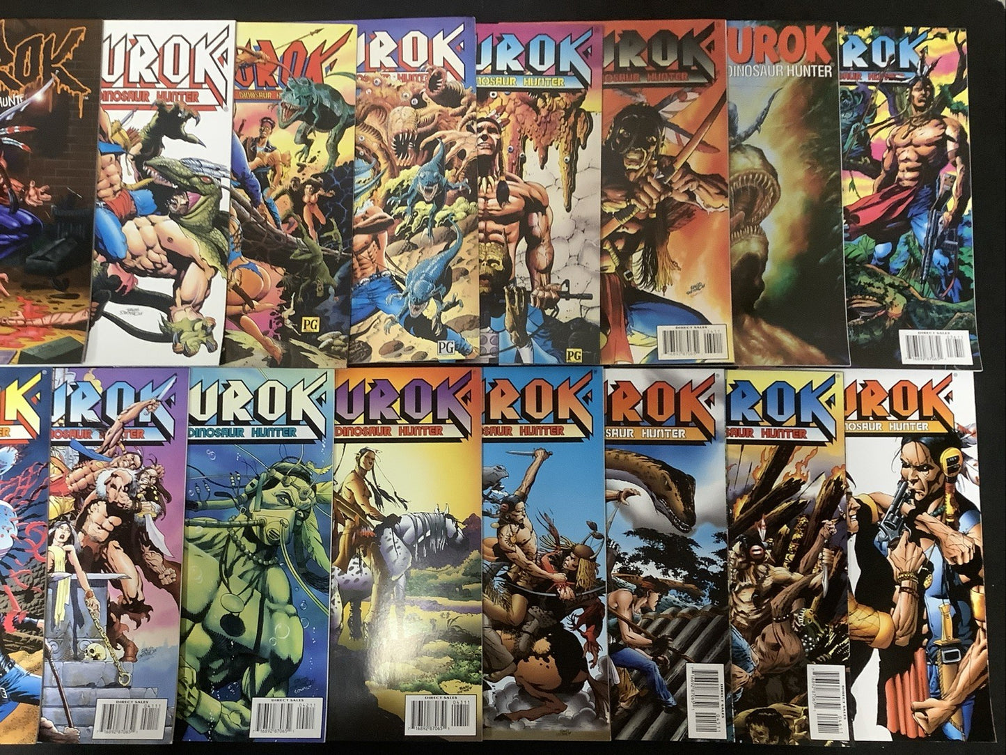 Turok Dinosaur Hunter #1-47 + Annual #1 Complete Set, Gold Foil #1, Scarce #47