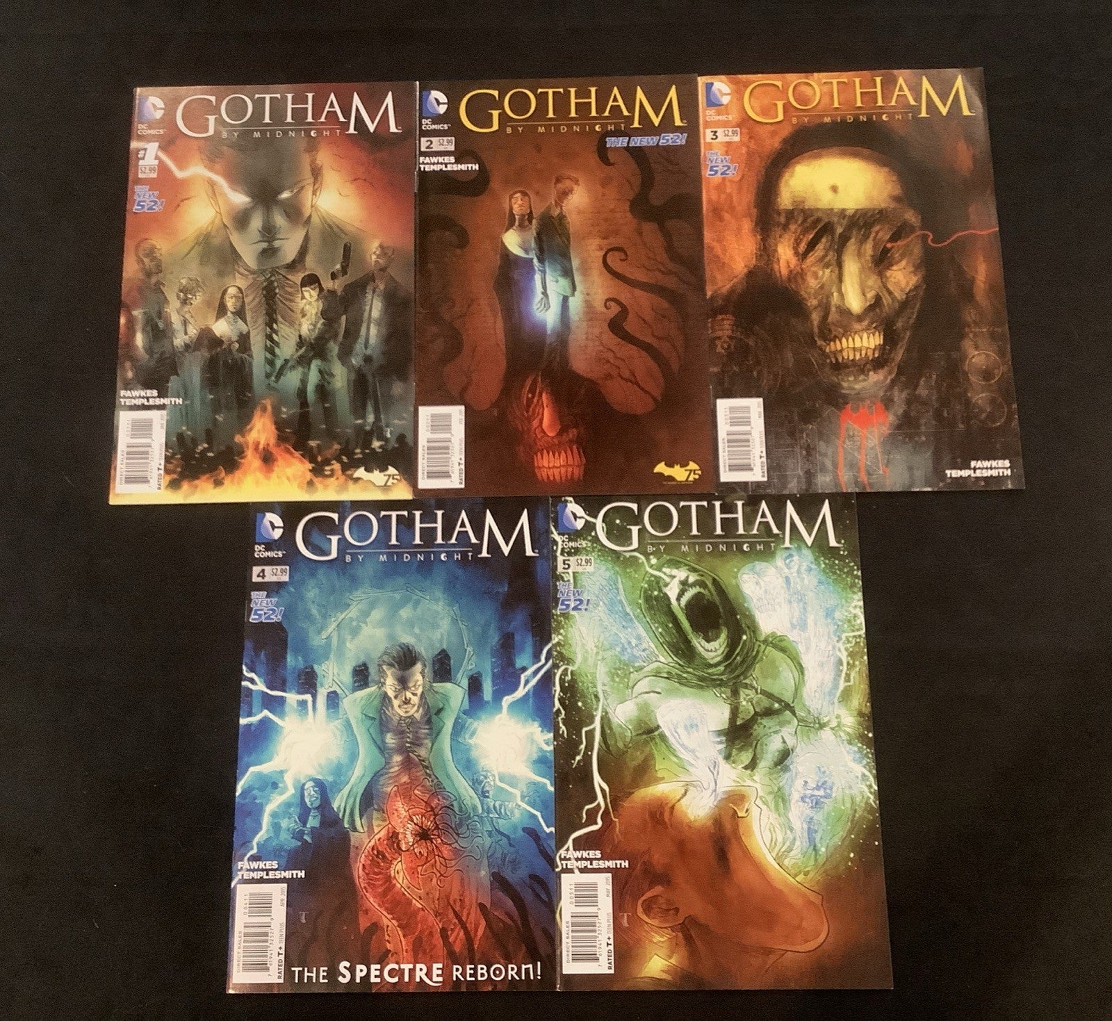 Gotham by Midnight #1-5 Comic Lot, DC Comics, Ray Fawkes/Ben