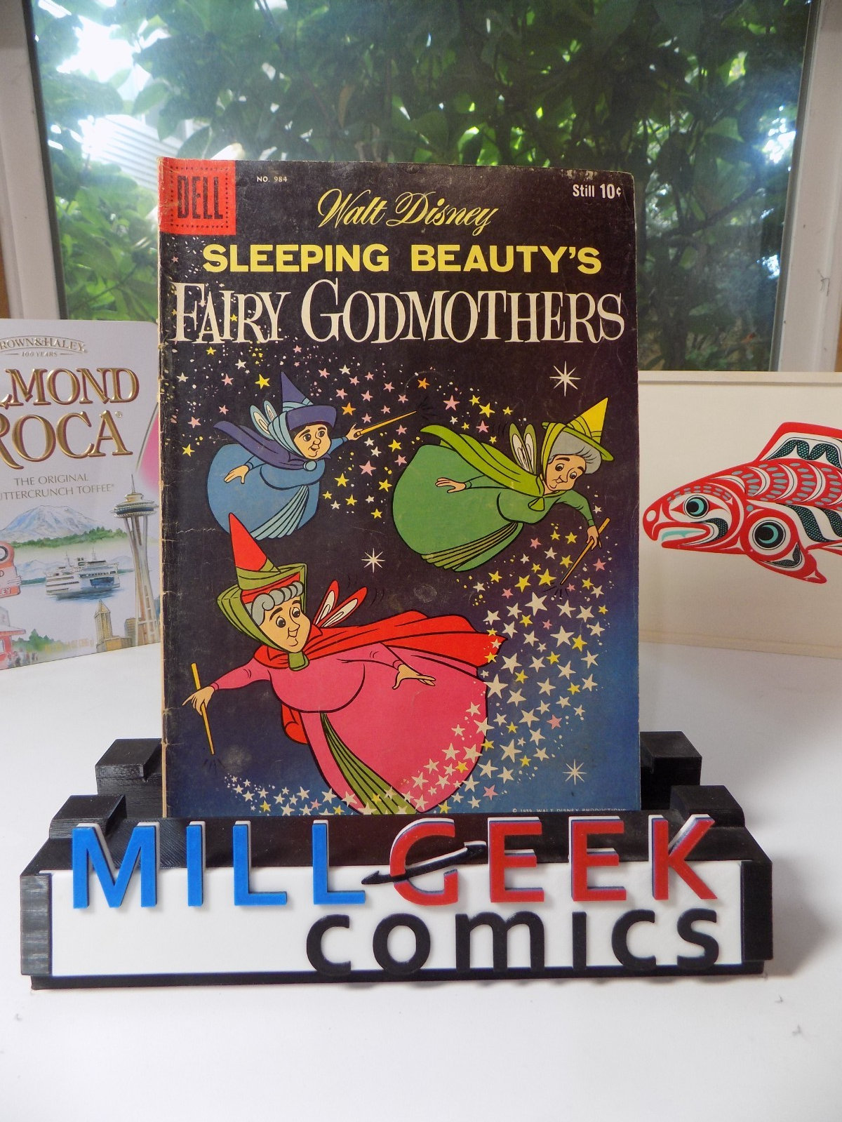 Four Color #984 Sleeping Beauty's Fairy Godmothers Dell Comic 1959 Fine