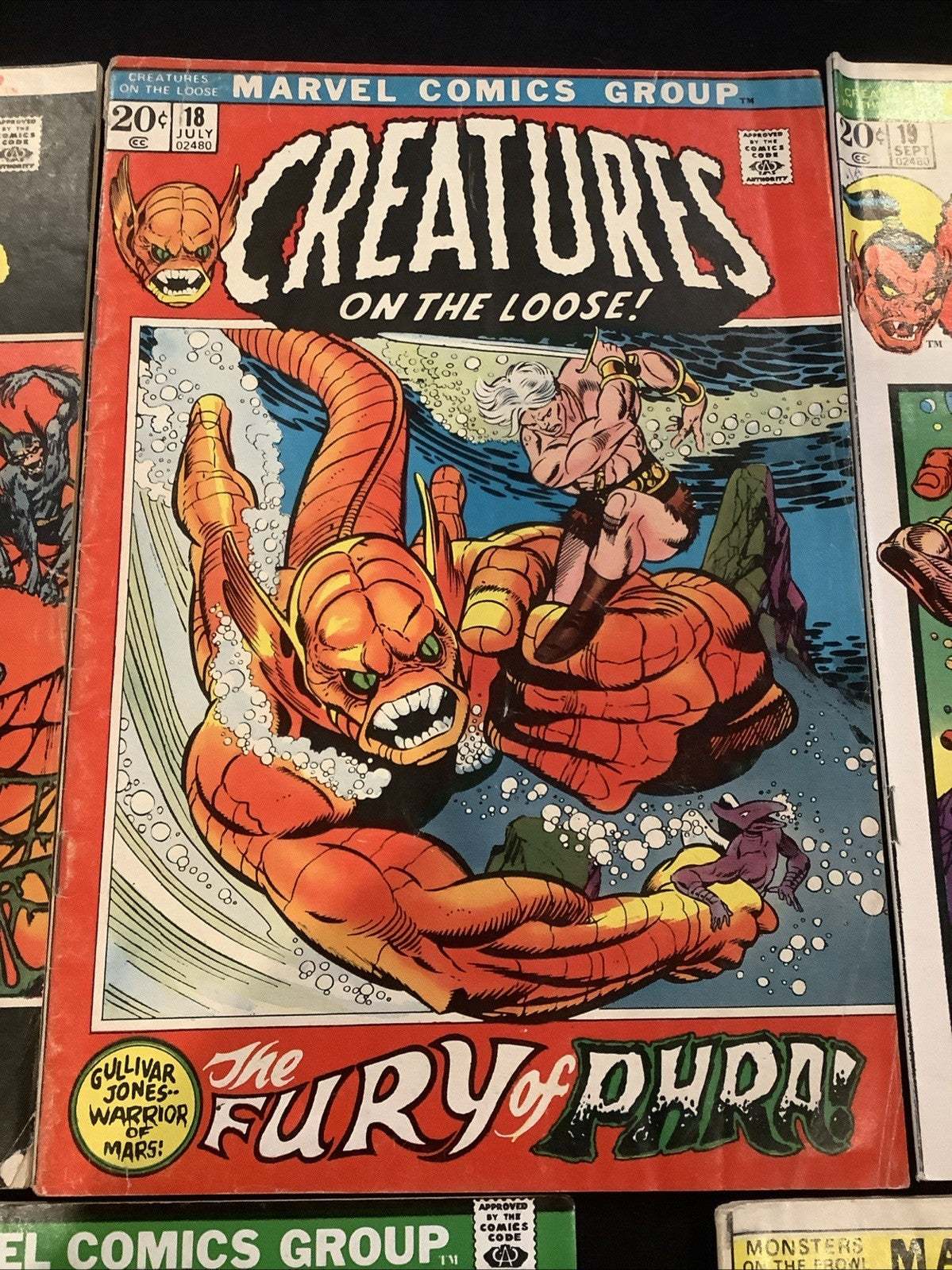 Creatures on the Loose #16-21 + Monsters On The Prowl #16 Comic Lot, Thulsa Doom