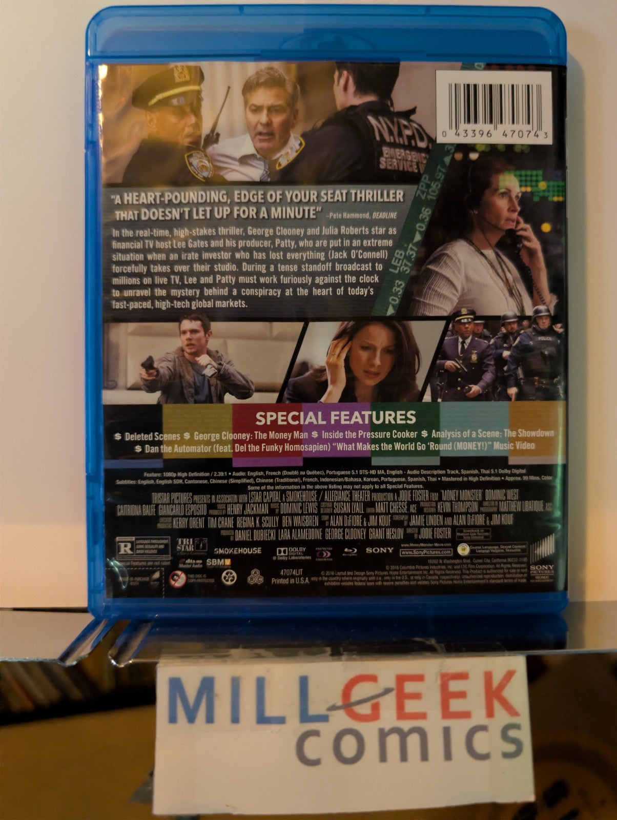 Money Monster / The Men Who Stare at Goats, 2 George Clooney Movies (Blu-ray)-JD