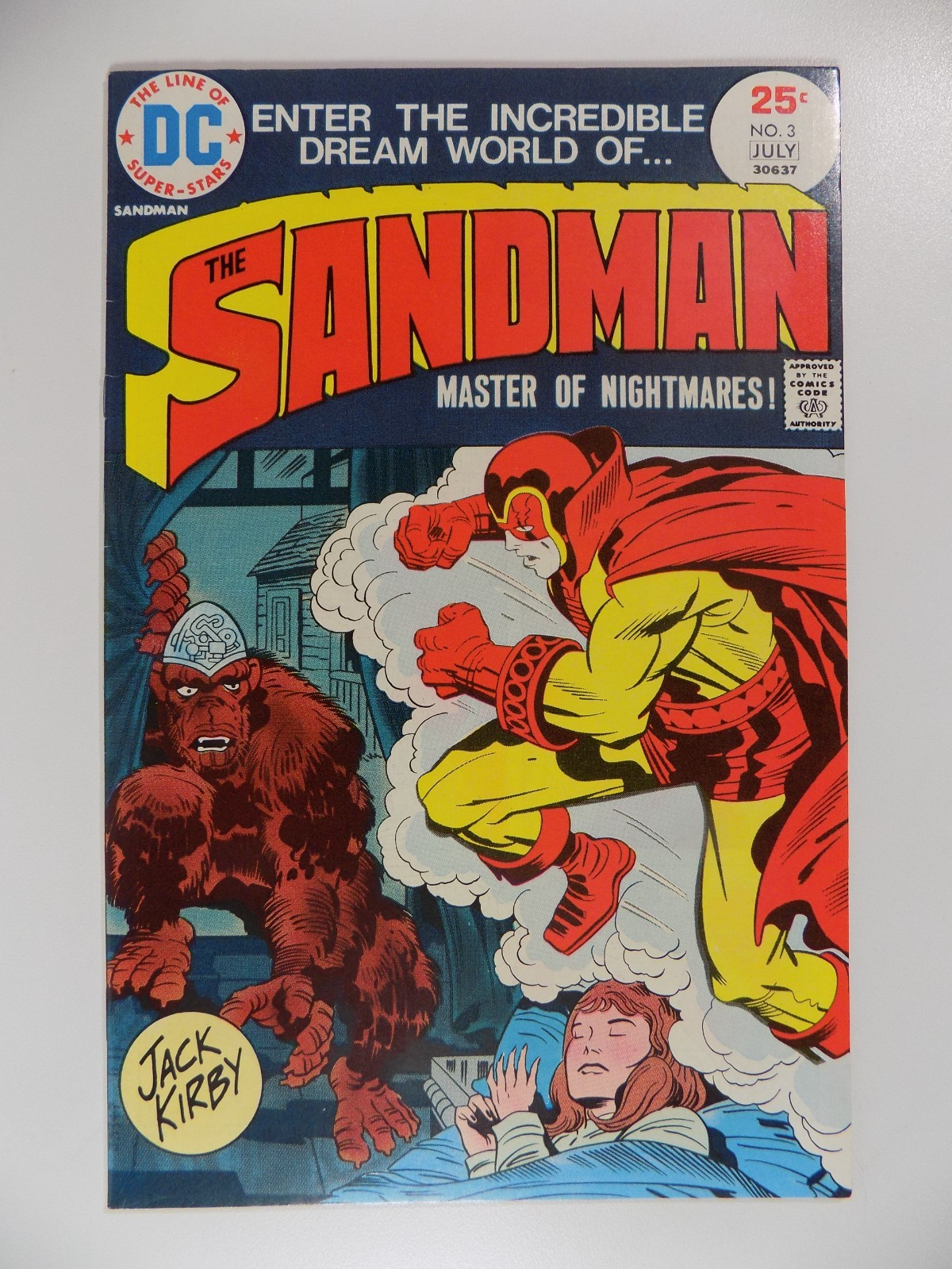 Sandman #3 DC Comic July 1975 Very Fine+