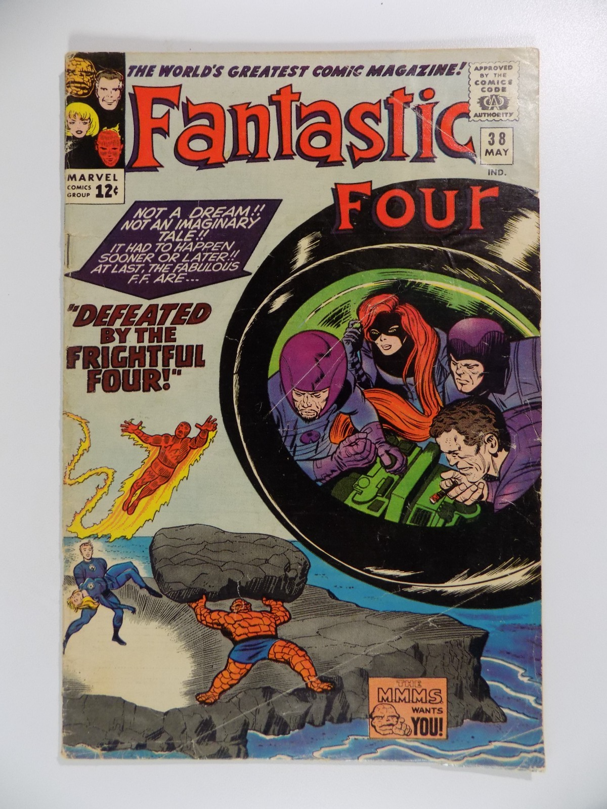 Fantastic Four #38 Marvel Comic May 1965 Very Good+