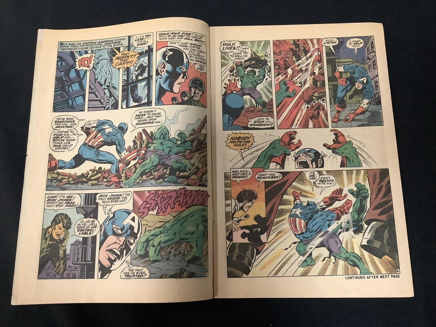 Captain America #110 (Marvel Comics Feb 1969) F- (5.5) Jim Steranko, Vs The Hulk