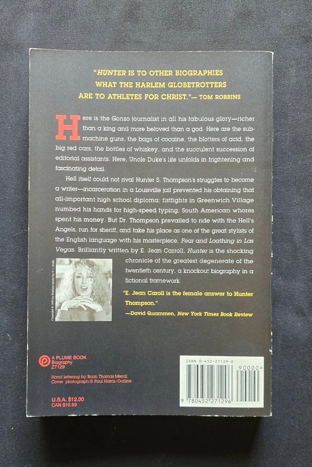 Hunter : The Strange and Savage Life of Hunter S. Thompson by E. Jean Carroll