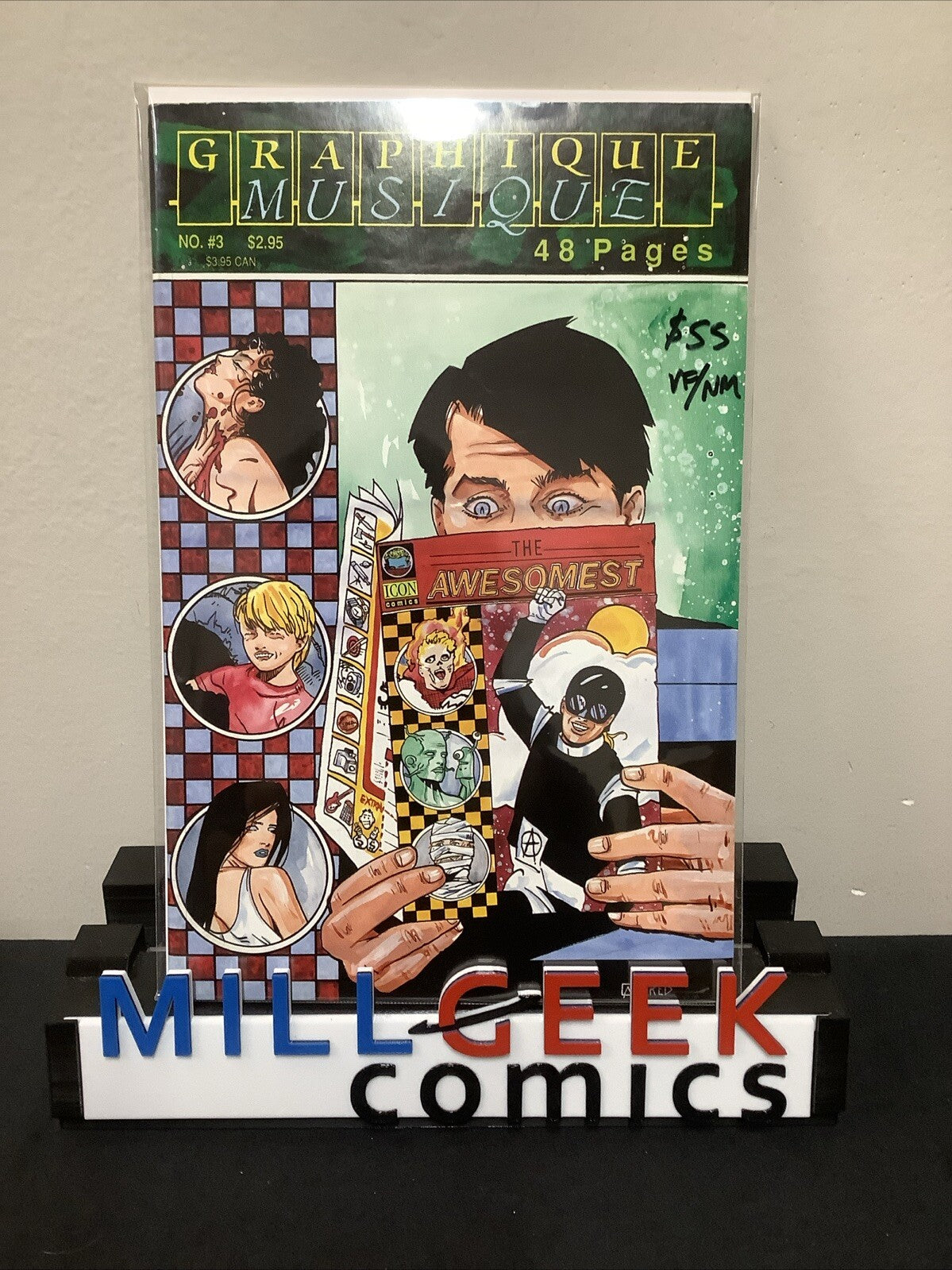 Graphique Musique #3 (Slave Labor Graphics May 1990) VF/NM (9.0) Allred