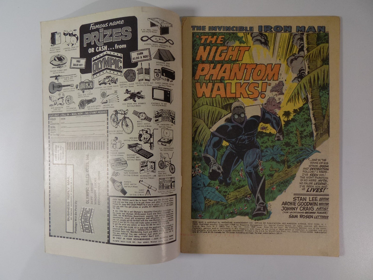 Iron Man #14 Marvel Comic June 1969 Fine-