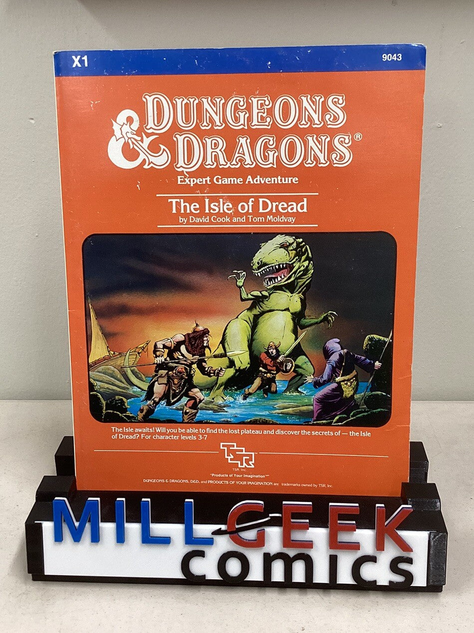 D&D Module X1-The Isle of Dread (Orange)-Dungeons & Dragons-TSR 9043 With Map D2