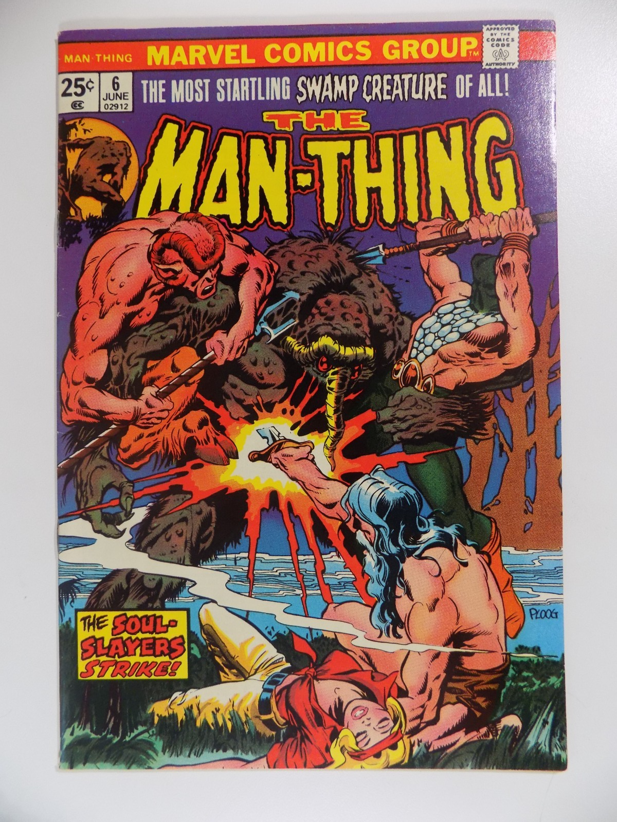 Man-Thing #6 Marvel Comic June 1974 Very Fine+
