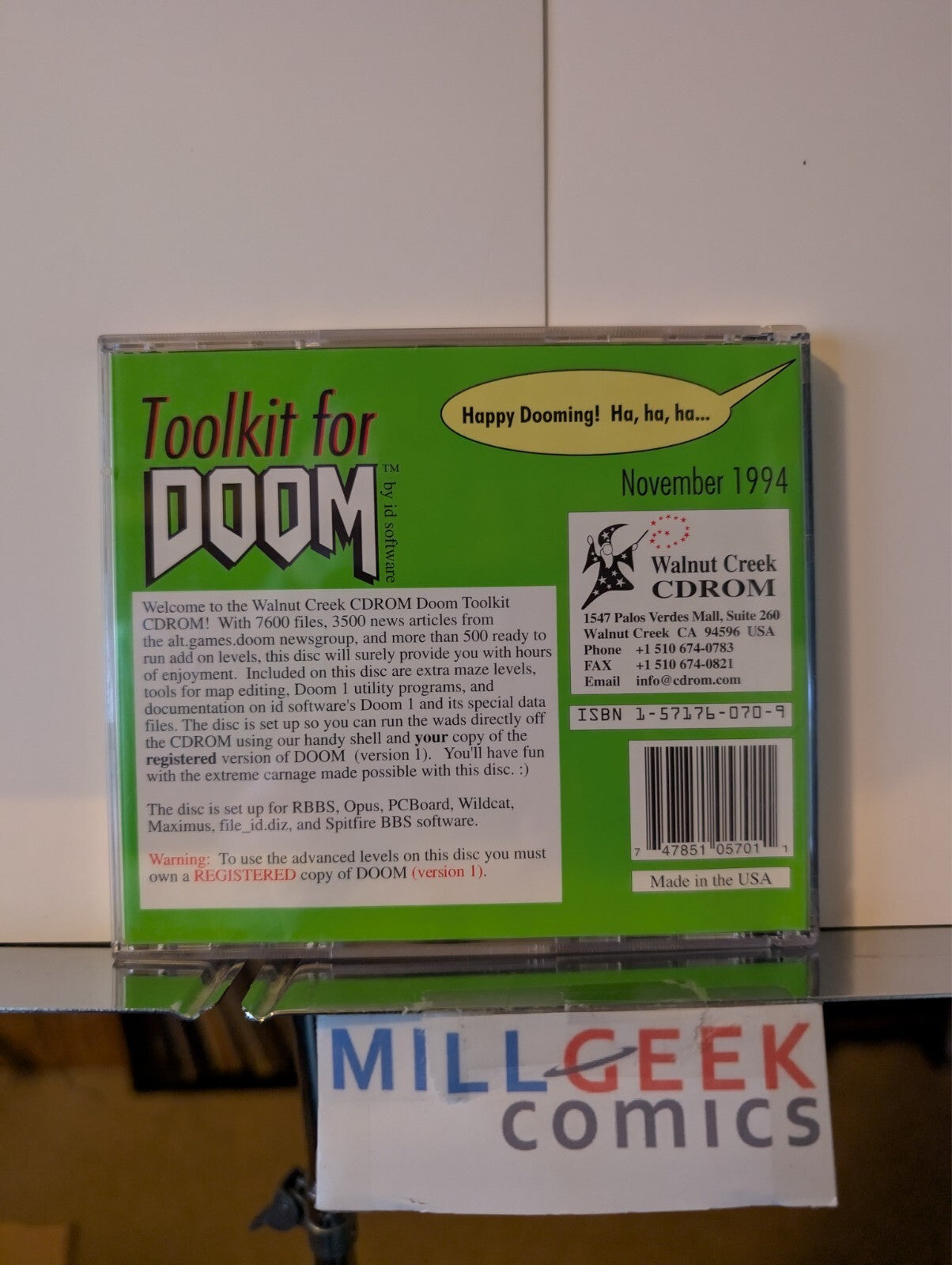 Toolkit for Doom, Doom Mania!!!, PC CD-ROM JD