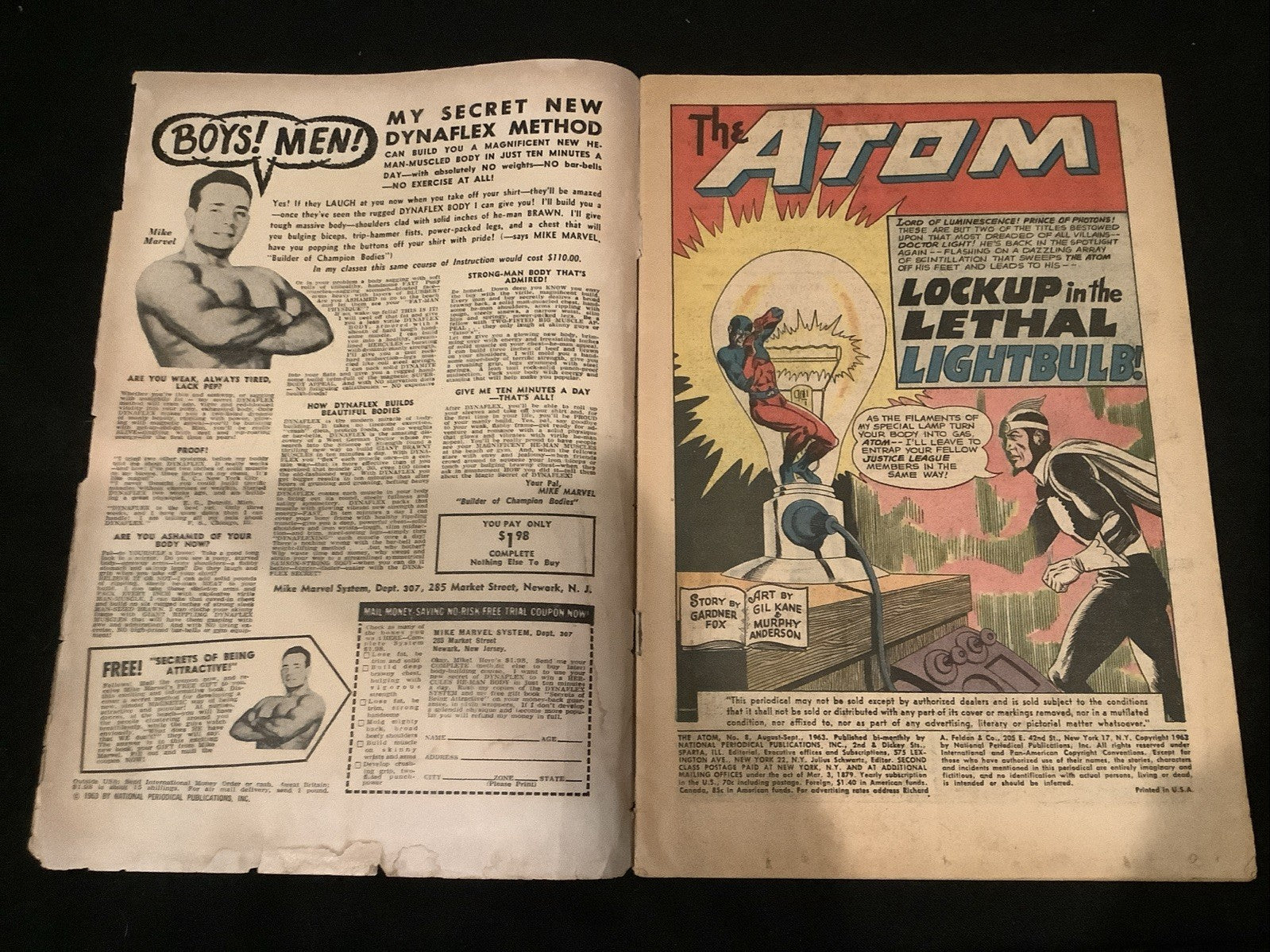 The Atom #8 (DC Comics August-September 1963) VG- (3.5) Gil Kane/Gardner Fox