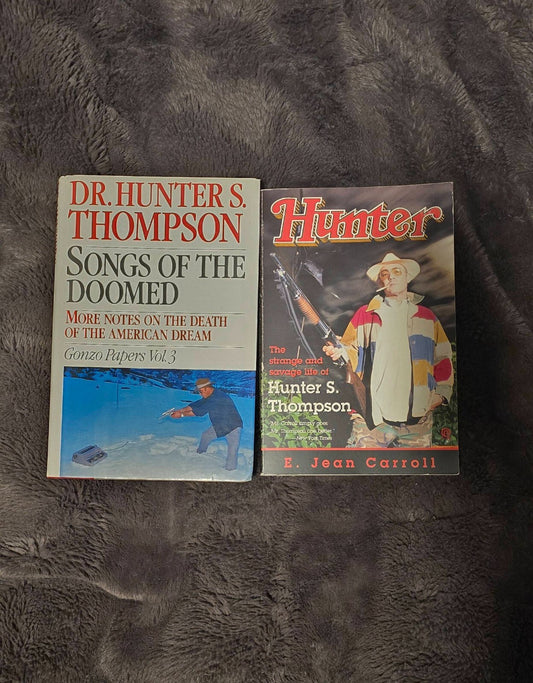 Hunter S. Thompson 2 Book Lot - Songs of Doomed/Strange and Savage Life (1st Ed)