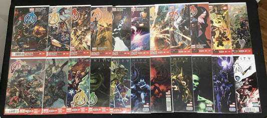 Avengers #2-43 + #34.1 + #34.2 Comic Lot, Marvel, Sam Wilson As Captain America