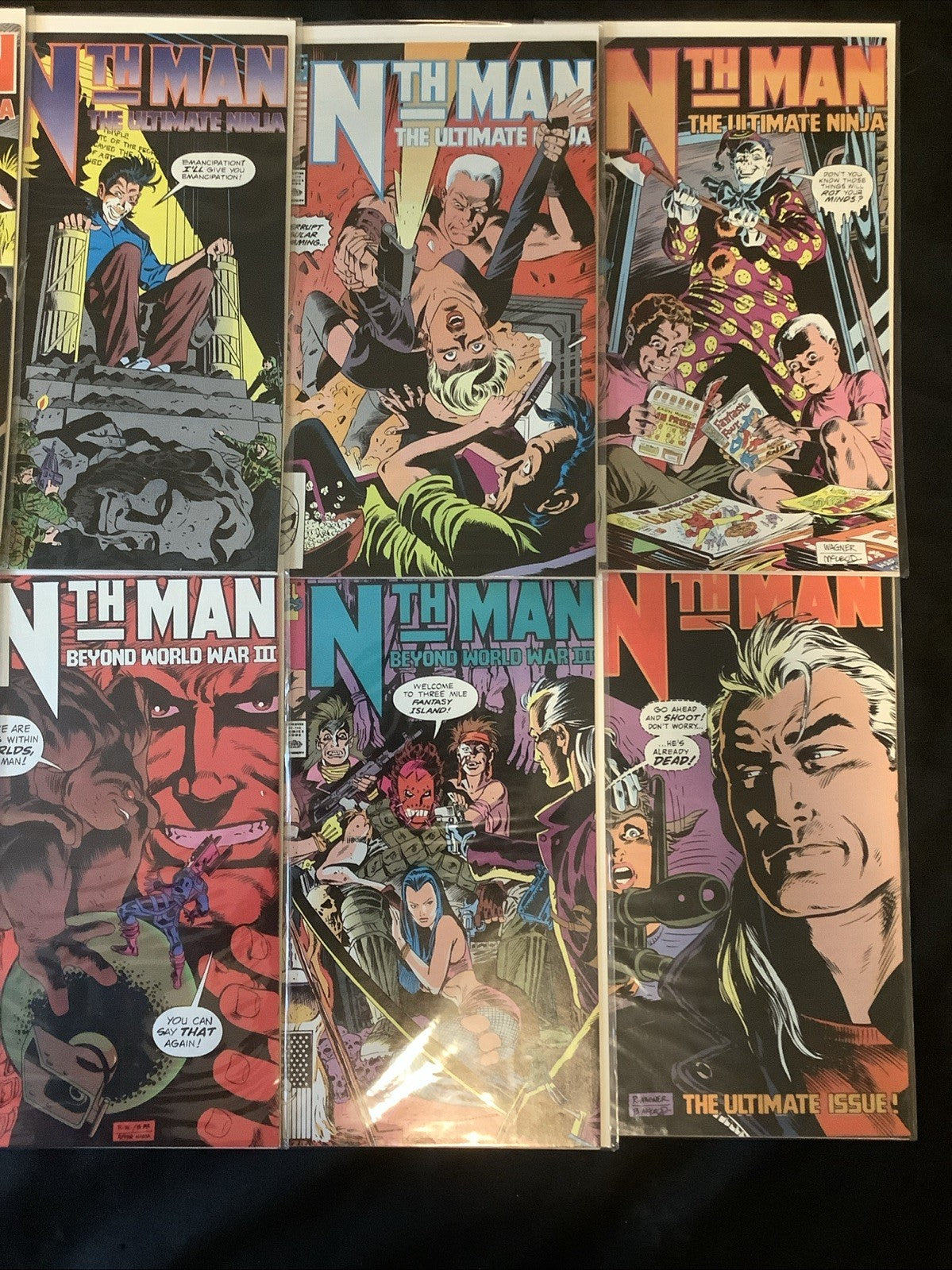 Nth Man: The Ultimate Ninja #1-16 Complete Comic Set, Marvel Comics, 1989