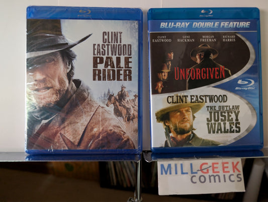 Pale Rider / Unforgiven / The Outlaw Josey Wales, 3 Clint Eastwood (Blu-Ray) -JD