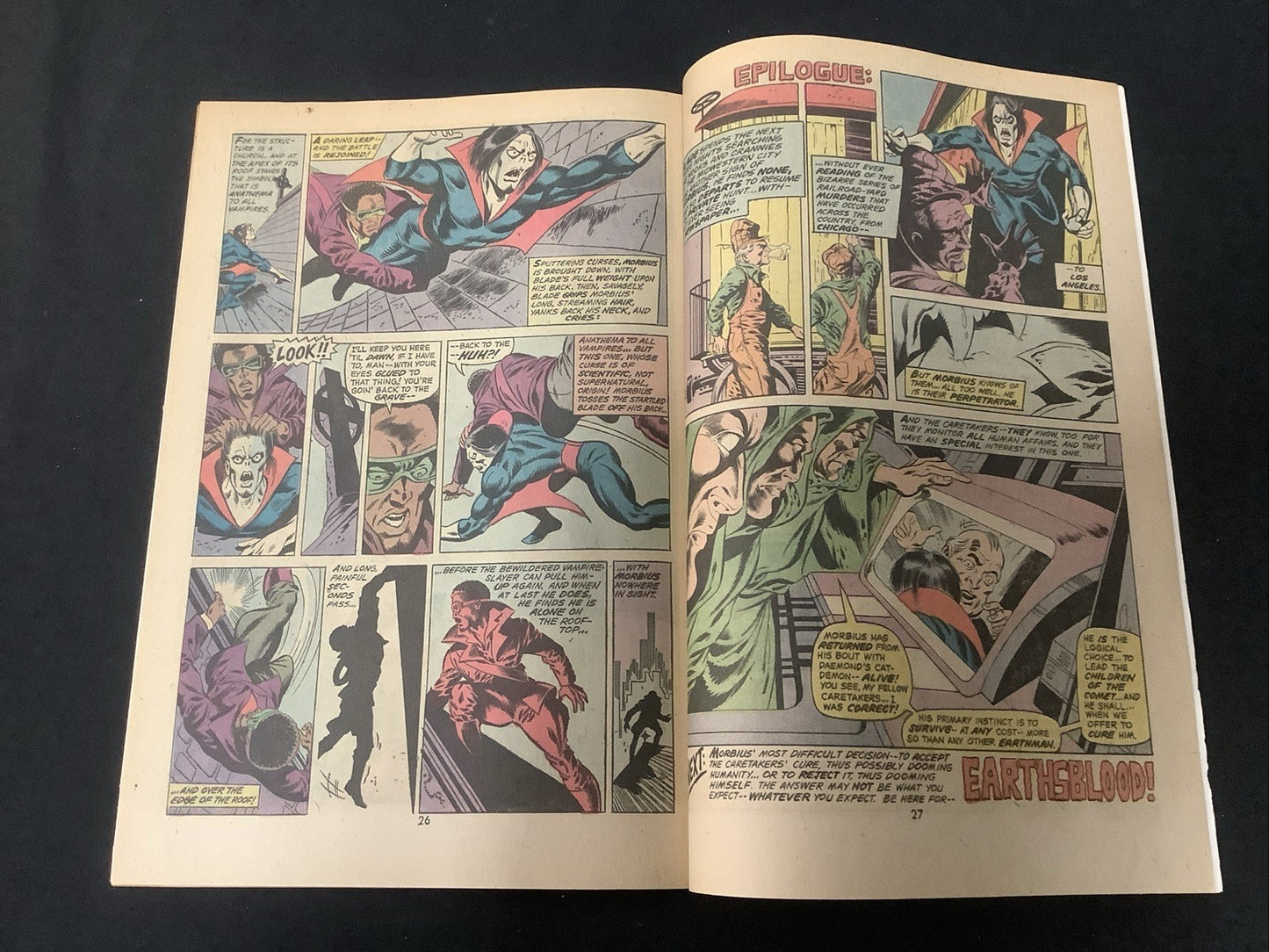 Adventure Into Fear #24 (Marvel Comics October 1974) VF- (7.5)  Morbius Vs Blade