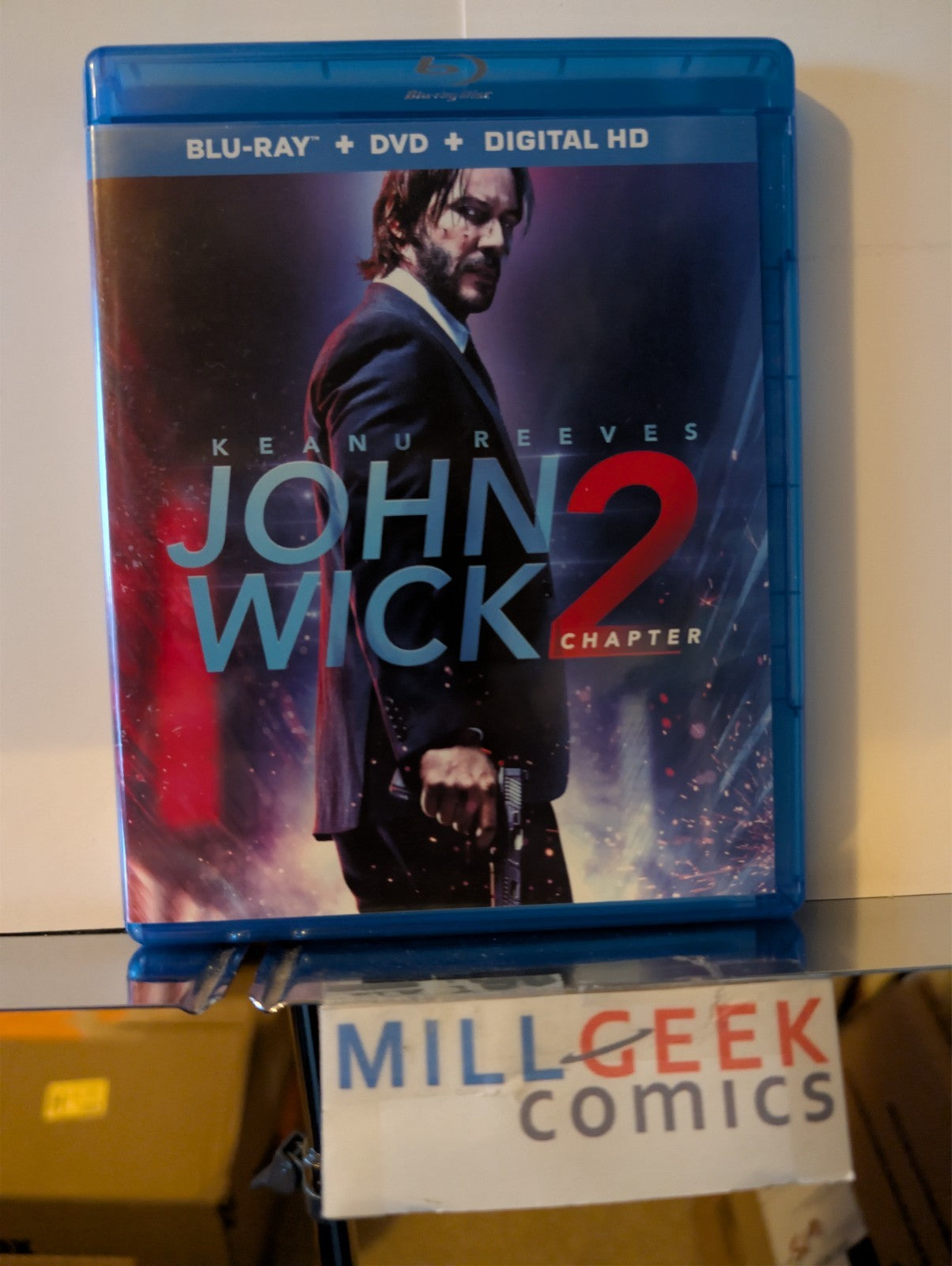 John Wick, Chapters 1 - 3, Keanu Reeves (Blu-Ray) Like New -JD