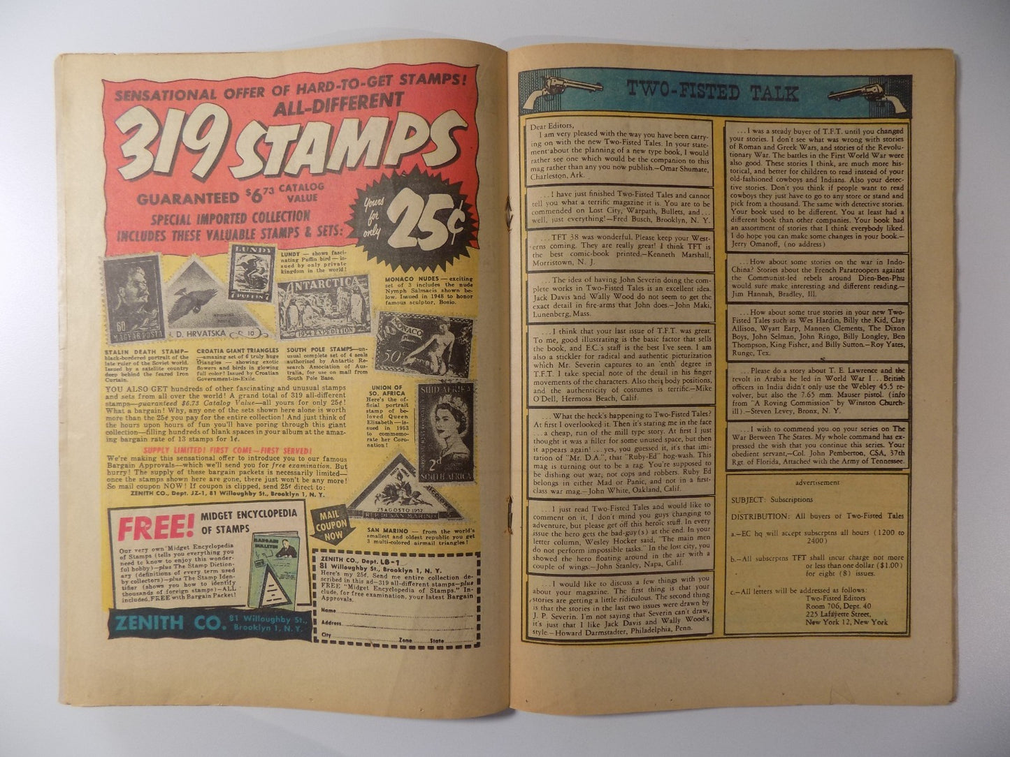 Two-Fisted Tales #40 EC Comic January 1955 Good