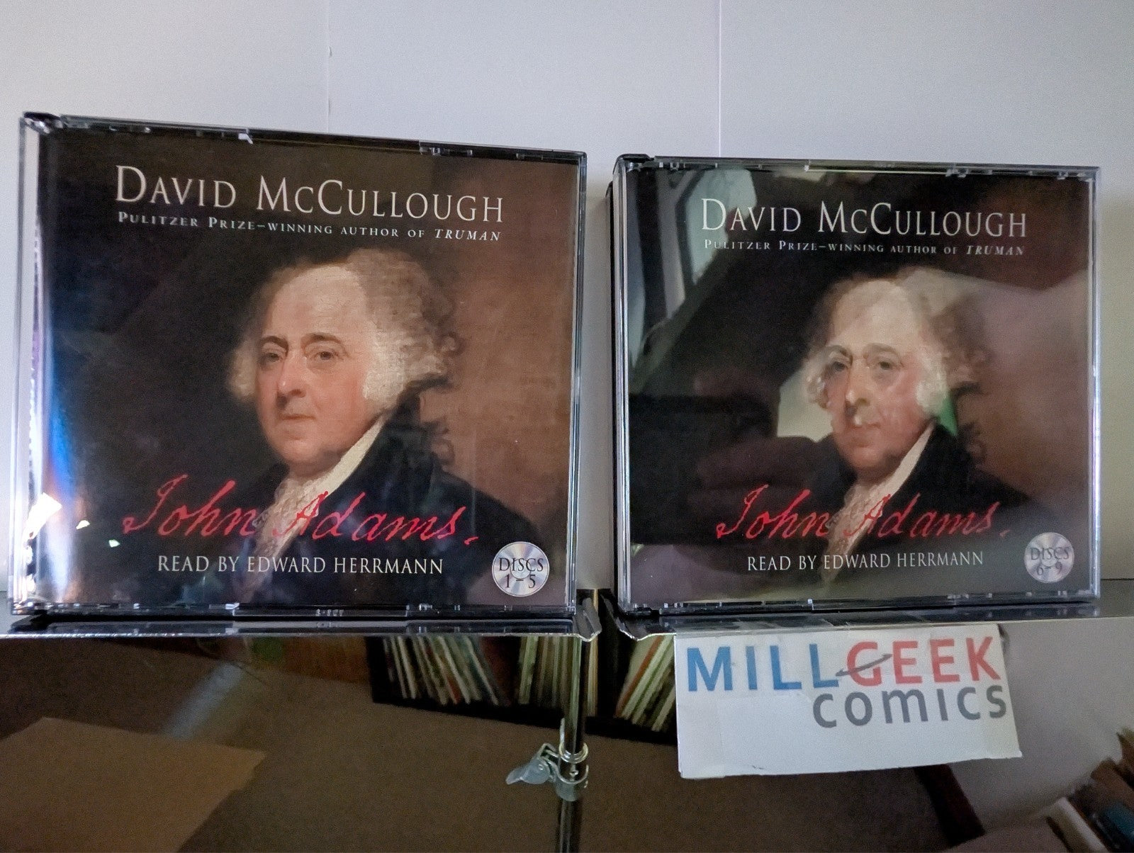 David McCullough's John Adams, Read by Edward Herrmann, 9 CDs -JD