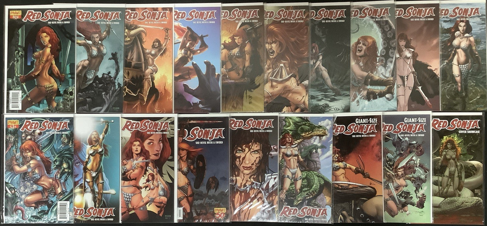 Red Sonja #1-50 + Annual #1-2 + Giant #1-2 + Cover Gallery #1 Comic Lot, See Pic