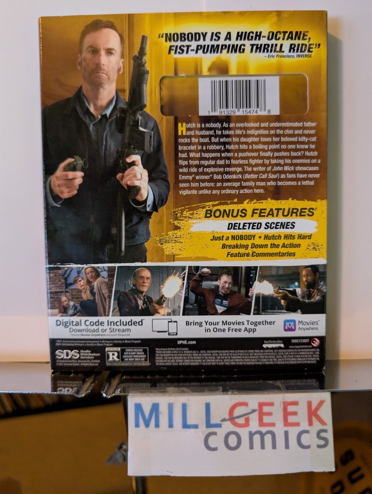 Nobody, Bob Odenkirk (Blu-ray) with Slipcover -JD