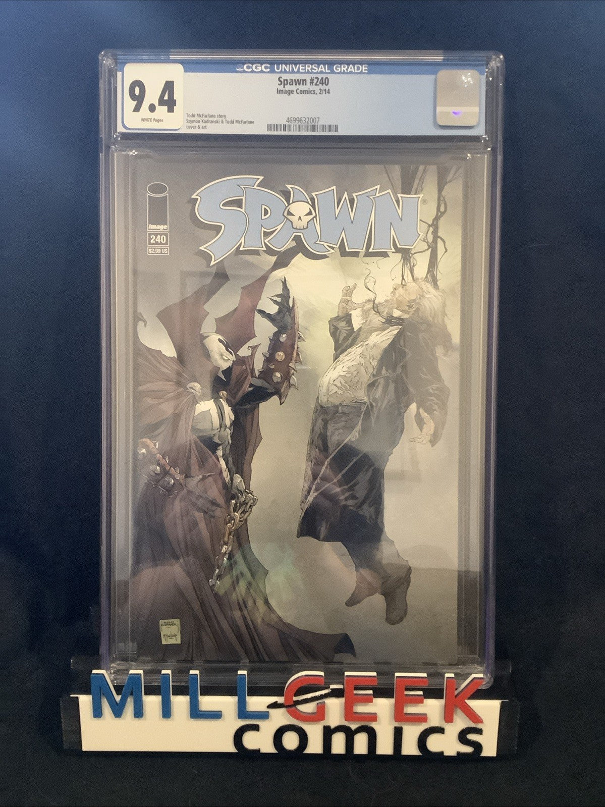 Spawn #240 (Image Comics) CGC Graded 9.4 (NM) LOW PRINT COUNT, McFarlane, 2014
