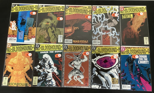 Bloodhound #1%10 Complete Comic Series, DC Comics, Dan Jolley/Leonard Kirk