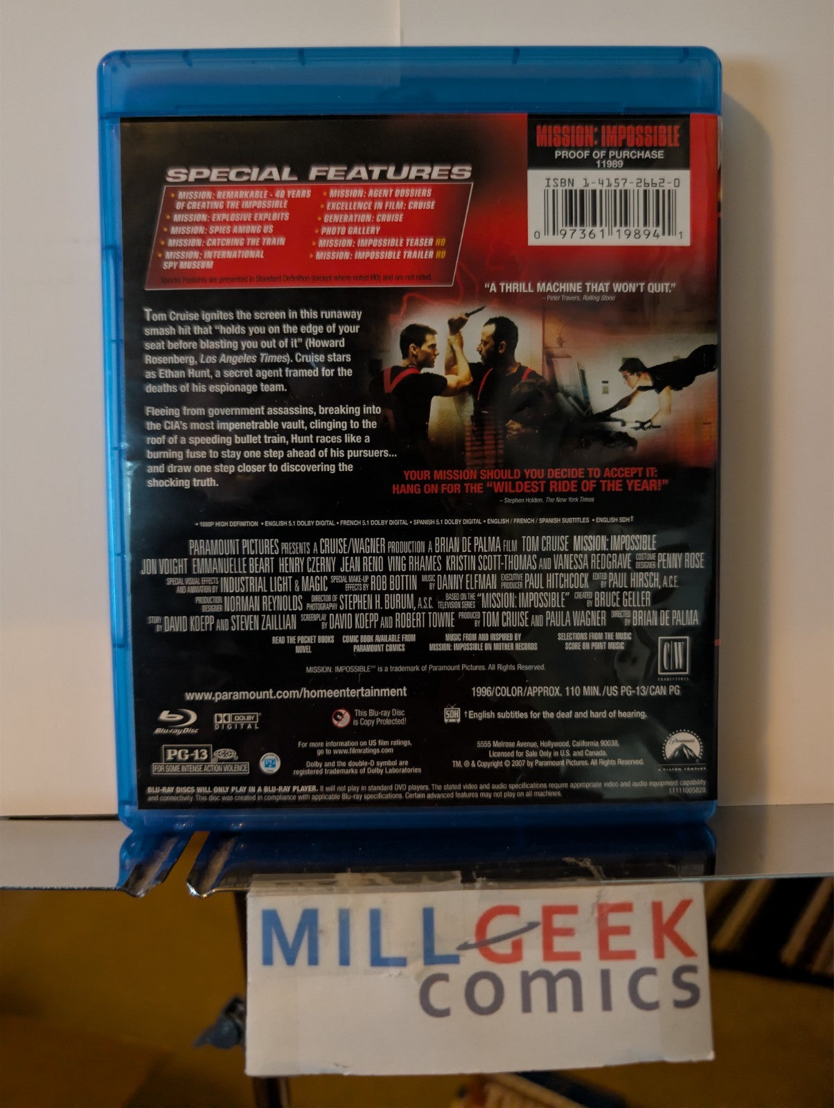 Mission: Impossible 1 2 3 4, Set of 4 Movies (Blu-ray) Like and Brand New -JD