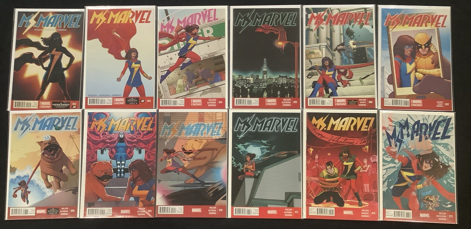 Ms. Marvel #2-13 Comic Lot, Marvel, G Willow Wilson/Adrian Alphona, 2014