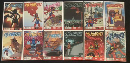 Ms. Marvel #2-13 Comic Lot, Marvel, G Willow Wilson/Adrian Alphona, 2014