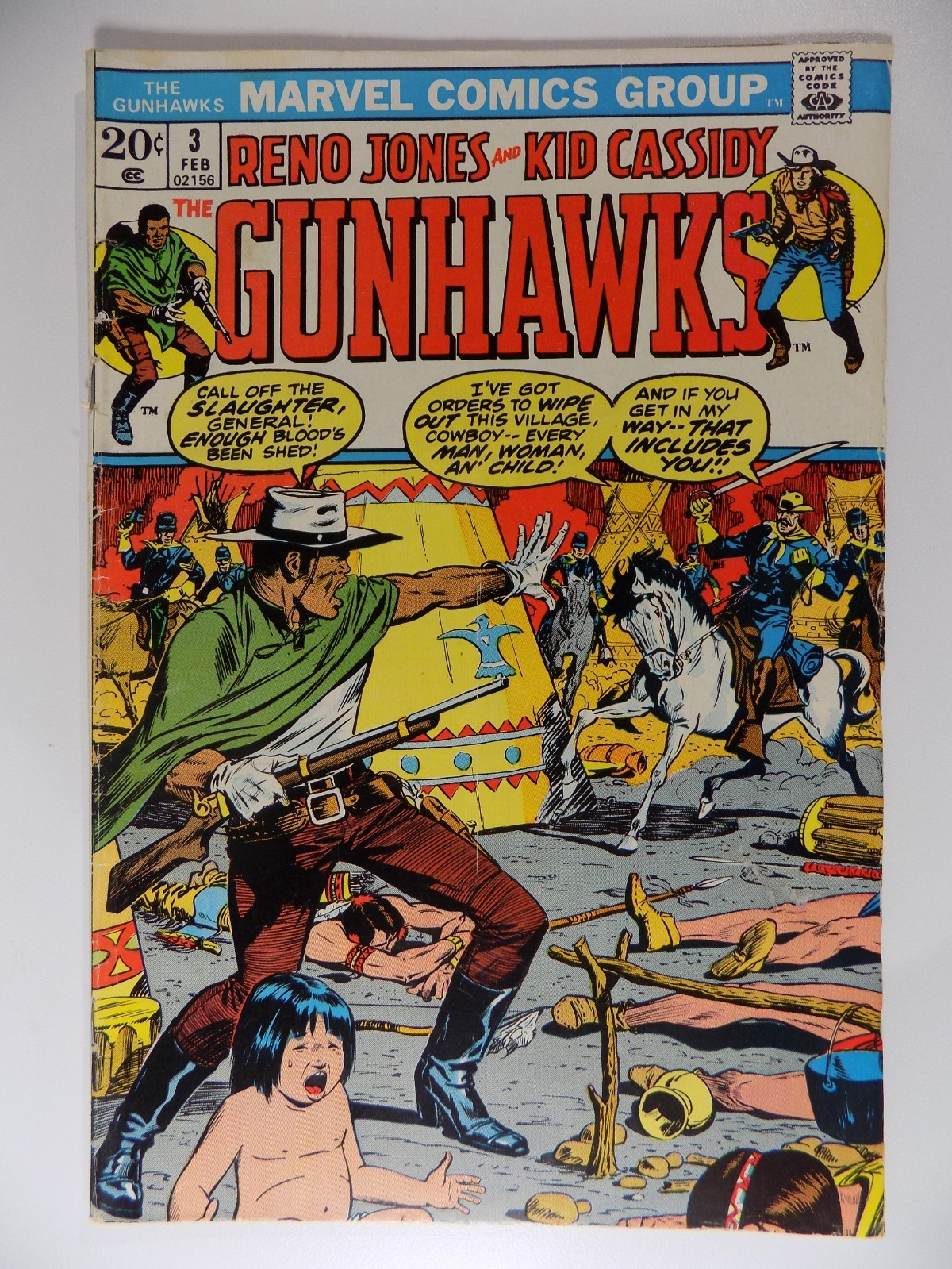 Gunhawks #1-7 Marvel Comics 1972-73