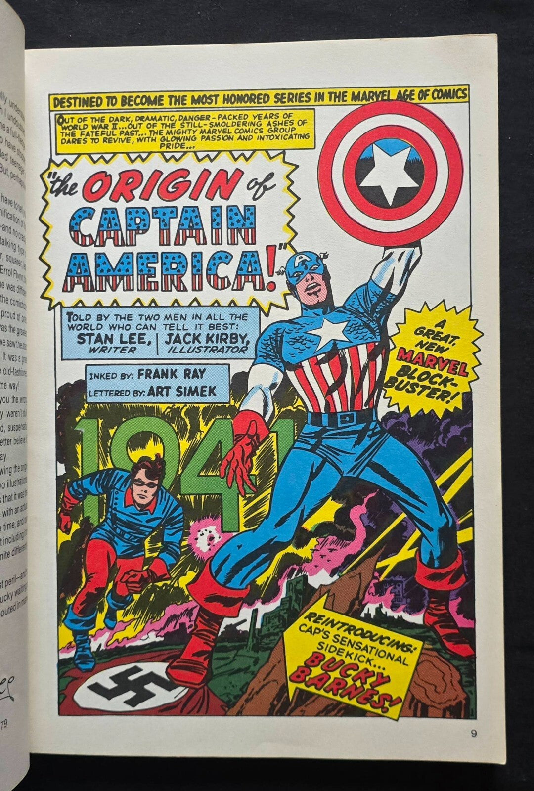 Captain America Sentinel Of Liberty By Stan Lee (1st Ed PB Fireside 1979)