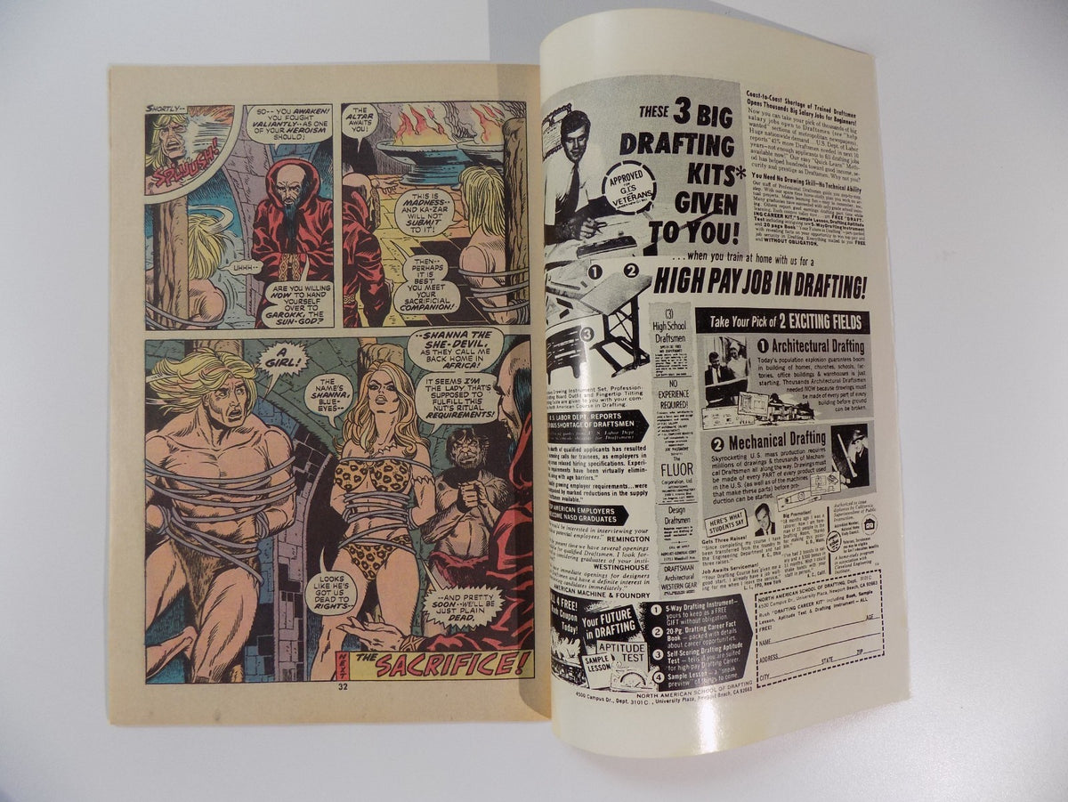 Ka-zar #1 Marvel Comic January 1974 Fine/Very Fine