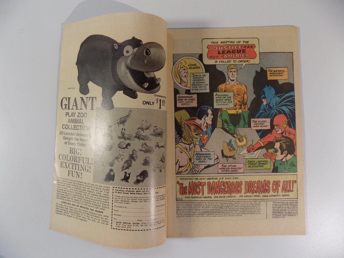 Justice League of America #89 DC Comic May 1971 Very Fine-