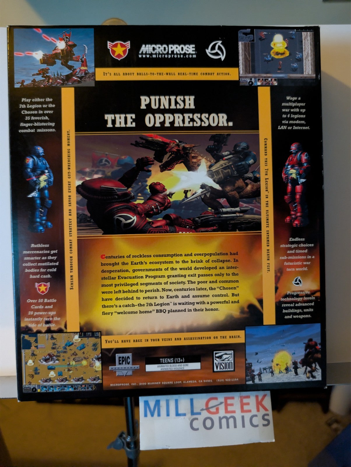 7th Legion, MicroProse, Big Box Complete, PC CD-ROM -JD