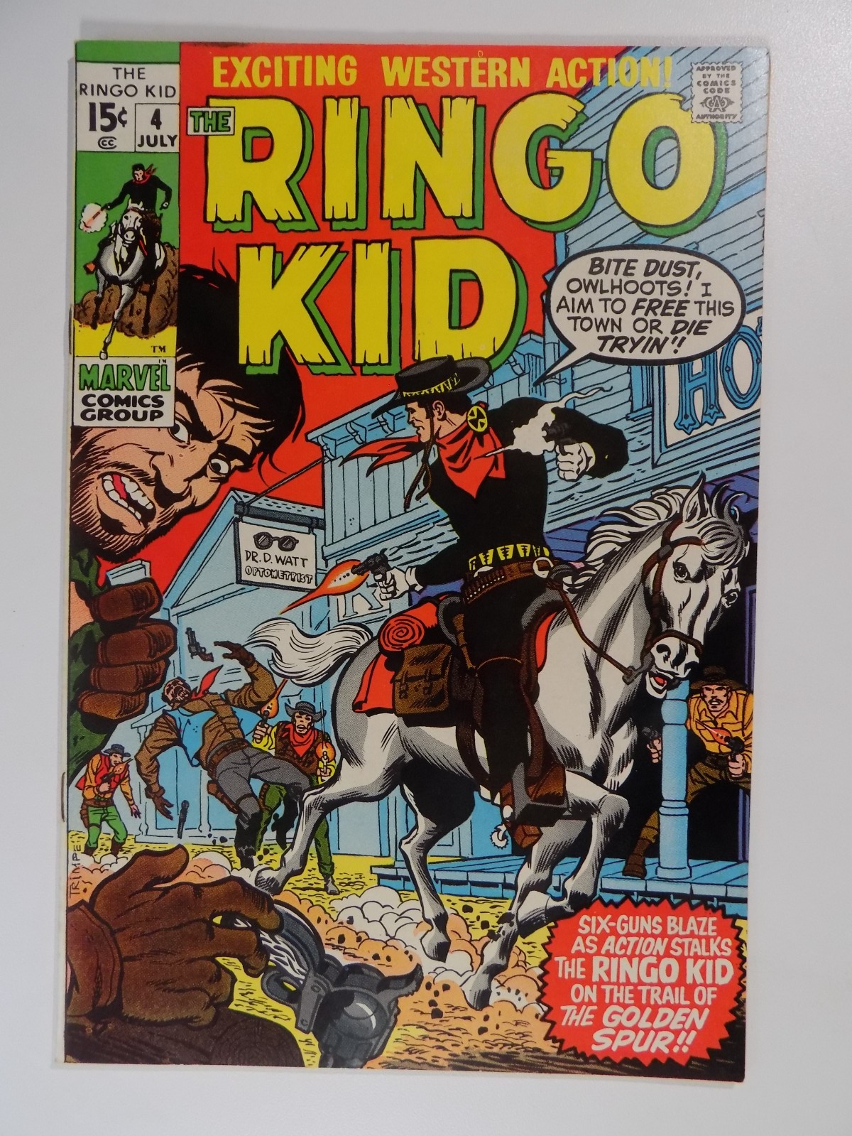 Ringo Kid #4 Marvel Comic July 1970 Very Fine+