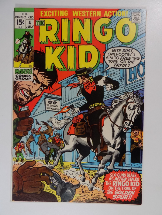 Ringo Kid #4 Marvel Comic July 1970 Very Fine+