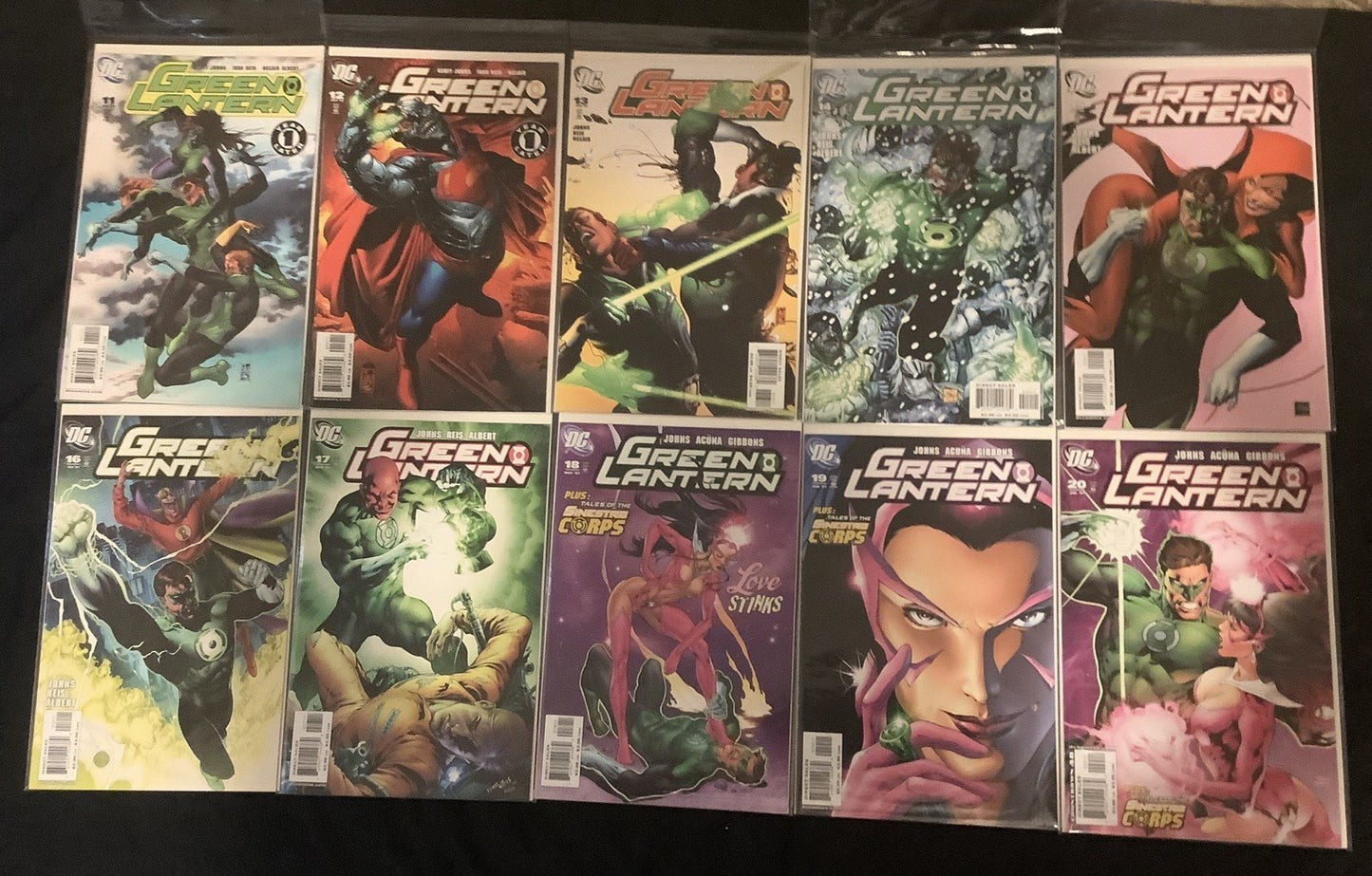 Green Lantern #1-40 + Rebirth #1-6 Comic Lot, DC, Geoff Johns, Sinestro Corps