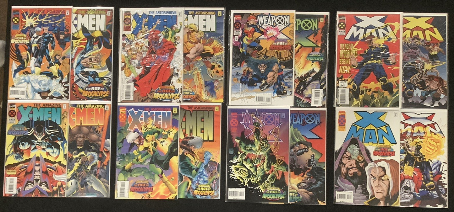Age Of Apocalypse Bundle: Amazing X-Men, Astonishing X-Men, Weapon X, X-Man 1995