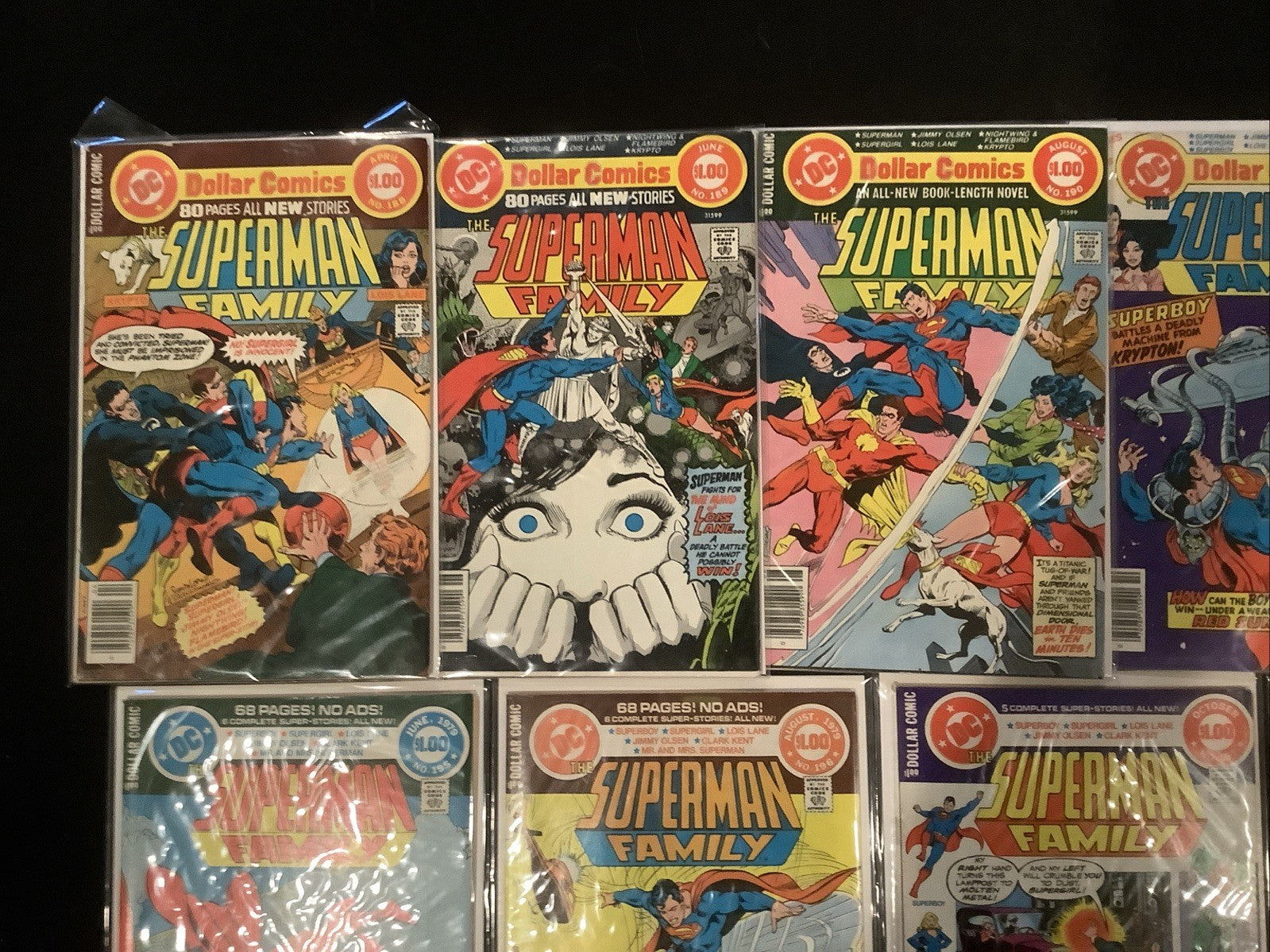 The Superman Family #188-213 Comic Lot, DC Comics, Ross Andru, Gerry Conway,1978