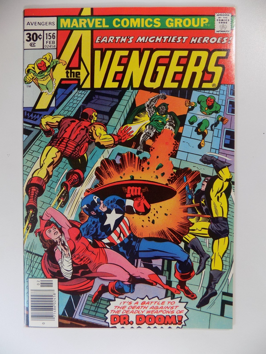 Avengers #156 Marvel Comic February 1977 Very Fine/Near Mint