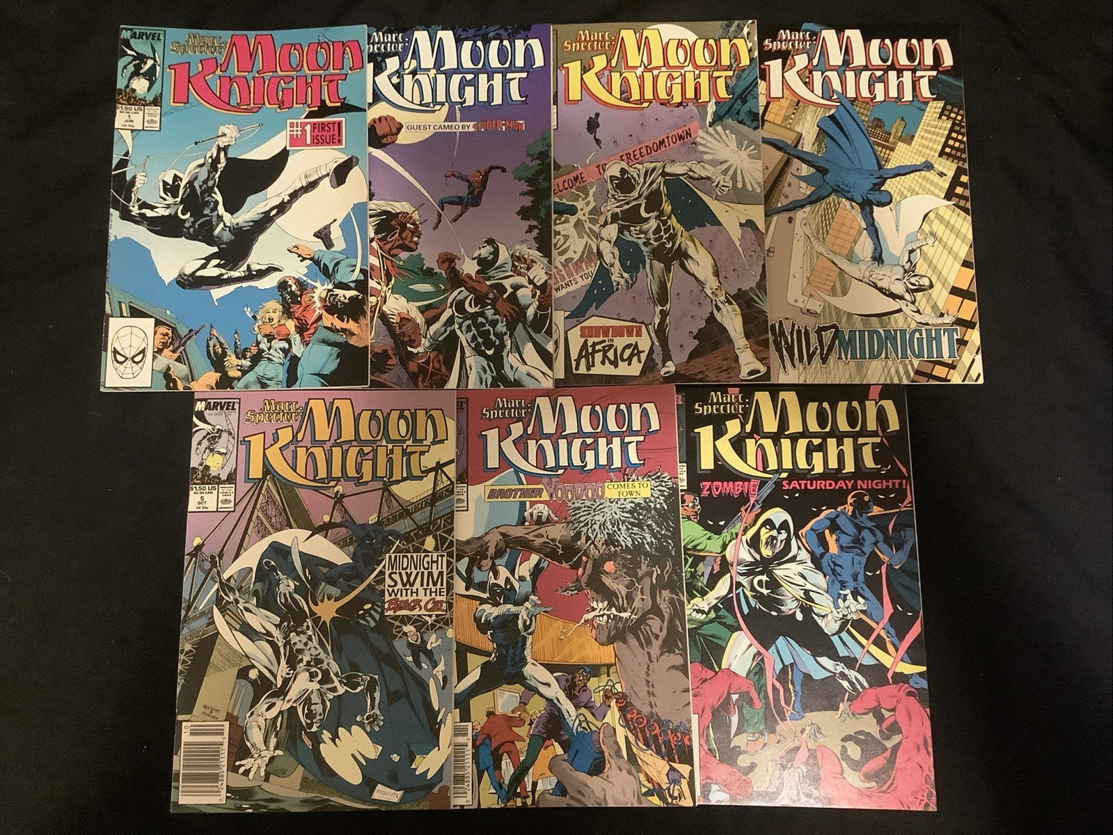 Marc Spector: Moon Knight #1-7 Comic Lot, Marvel Comics, Chuck Dixon/Sal Velutto